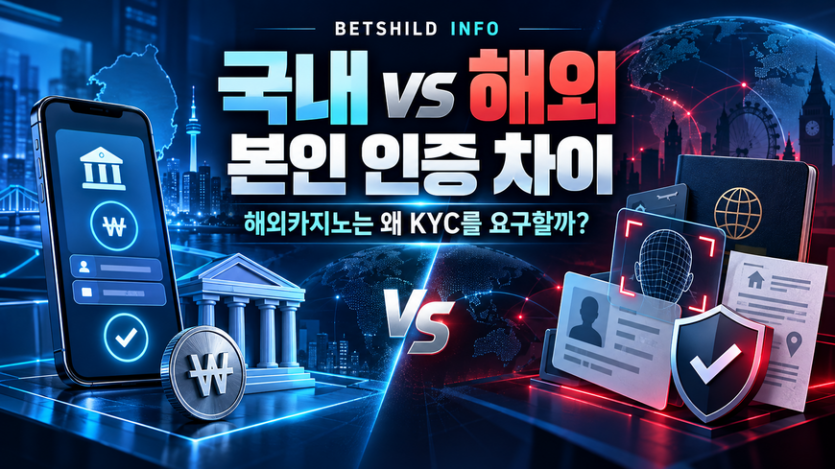 국내 해외 온라인카지노 본인 인증 차이와 해외카지노 KYC 요구 이유