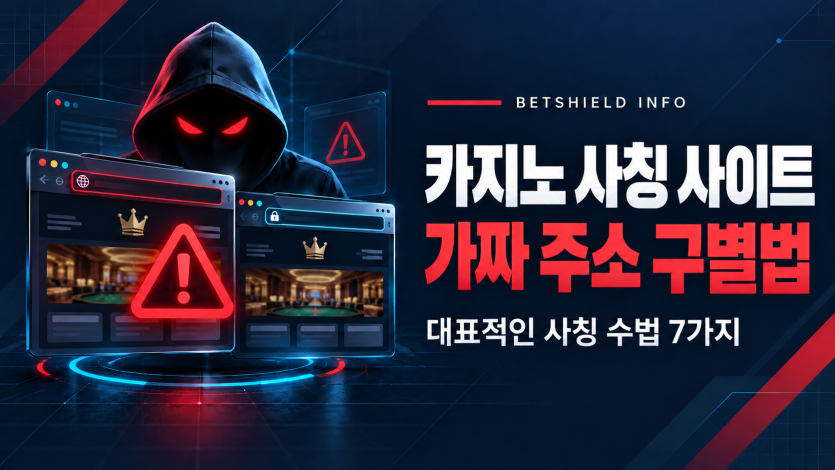 온라인카지노 사칭 사이트가 사용하는 대표적인 수법 7가지